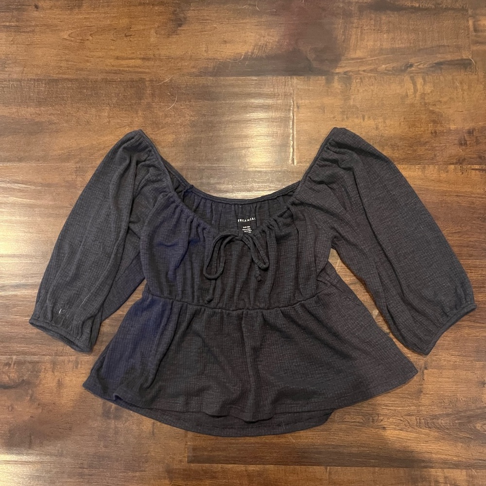 Charcoal Grey American Eagle Top